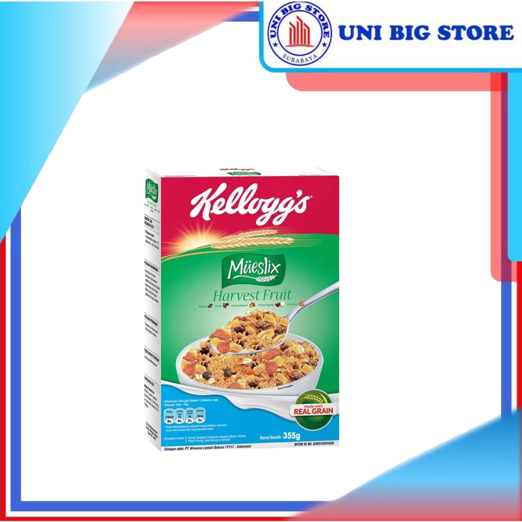 Jual KELLOGG'S Kelloggs Kellogs Mueslix Harvest Fruit Cereal 355 gr