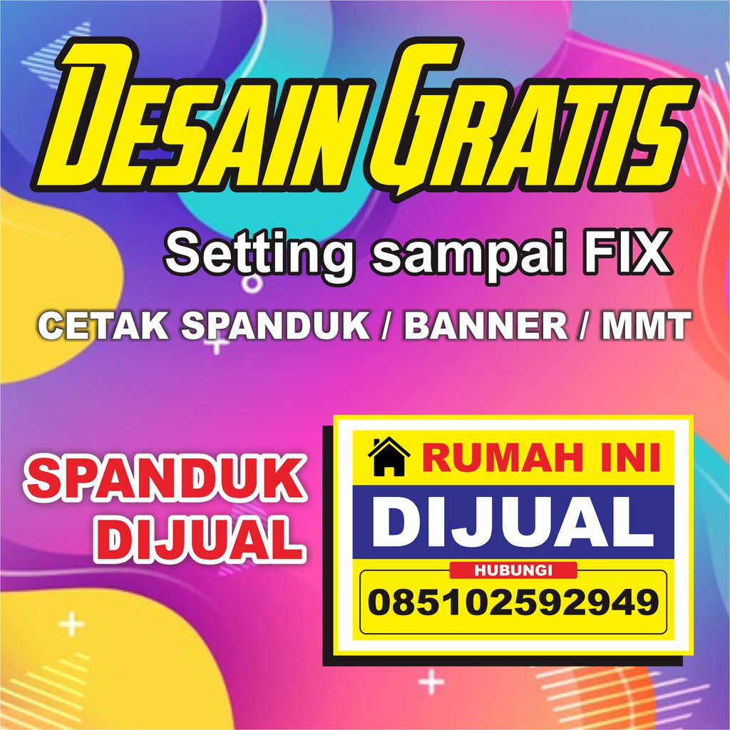 Jual SPANDUK BANNER RUMAH DIJUAL, DIKONTRAKAN FREE DESAIN | Shopee ...