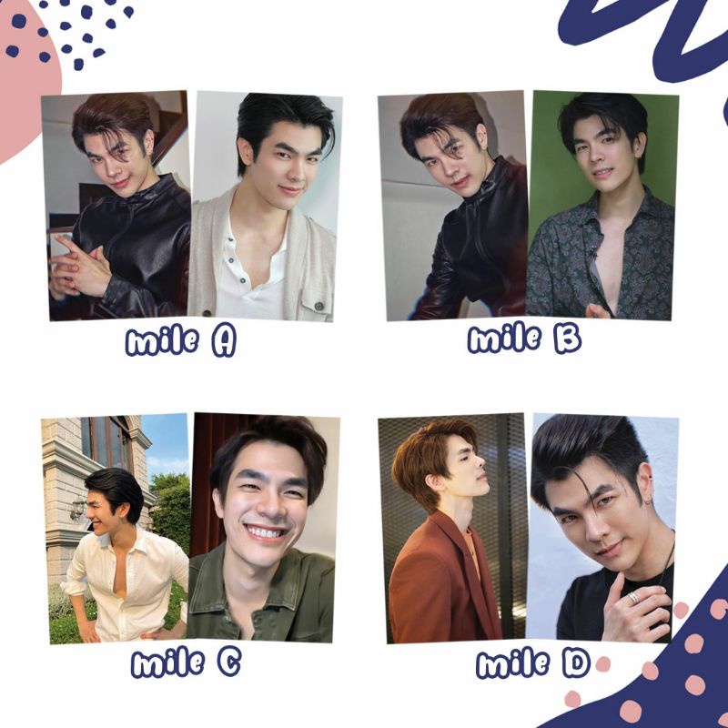 Kinnporsche mile apo Bible Build カード セット Jual (isi 2 pc) Photocard kinnporsche thai actor apo mile