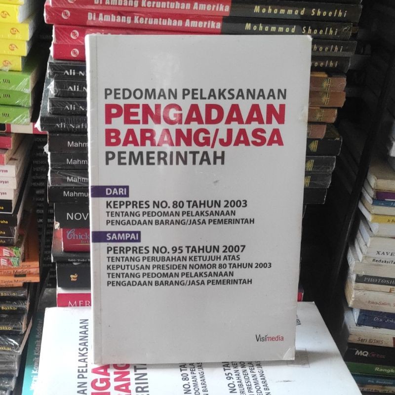 Jual Buku Pedoman Pelaksanaan Pengadaan Barang dan Jasa Pemerintah ...