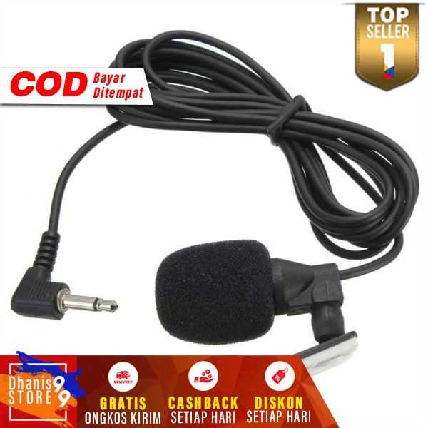 Jual Microphone Mini Stereo 3.5mm Plug Mic Smule Kecil Mikrofon for HP ...