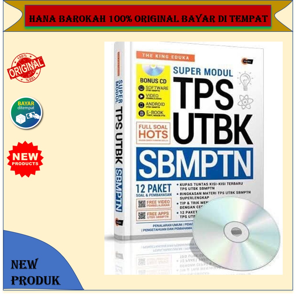 Jual Original Super Modul TPS UTBK SBMPTN 12 Paket | Shopee Indonesia