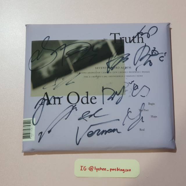 Jual Seventeen Signed Album - An Ode (Truth Ver.) | Shopee Indonesia