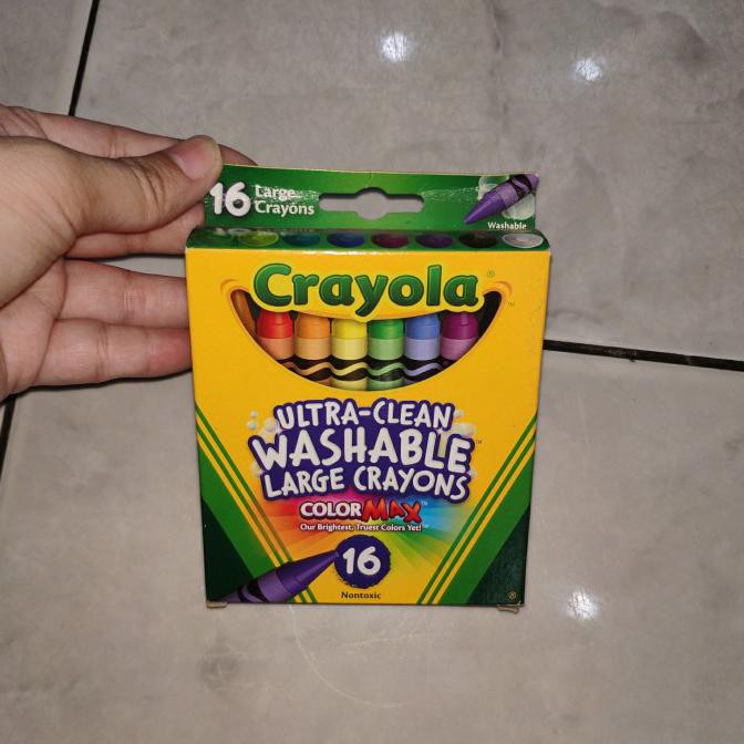 Jual (PERALATAN MENGGAMBAR) CRAYOLA ULTRA CLEAN WASHABLE LARGE CRAYONS ...