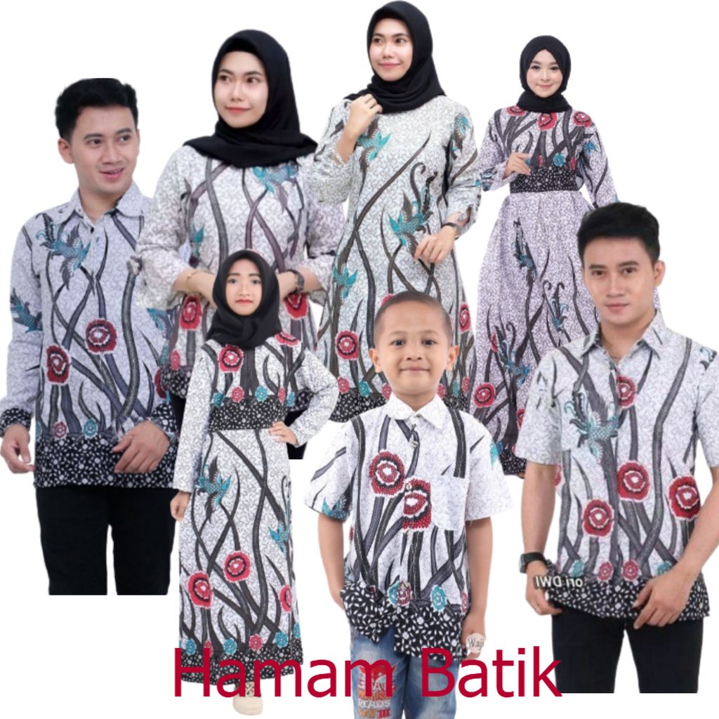 Jual Couple Keluarga Batik Pekalongan Motif Akar Rawa Size M L XL XXL ...