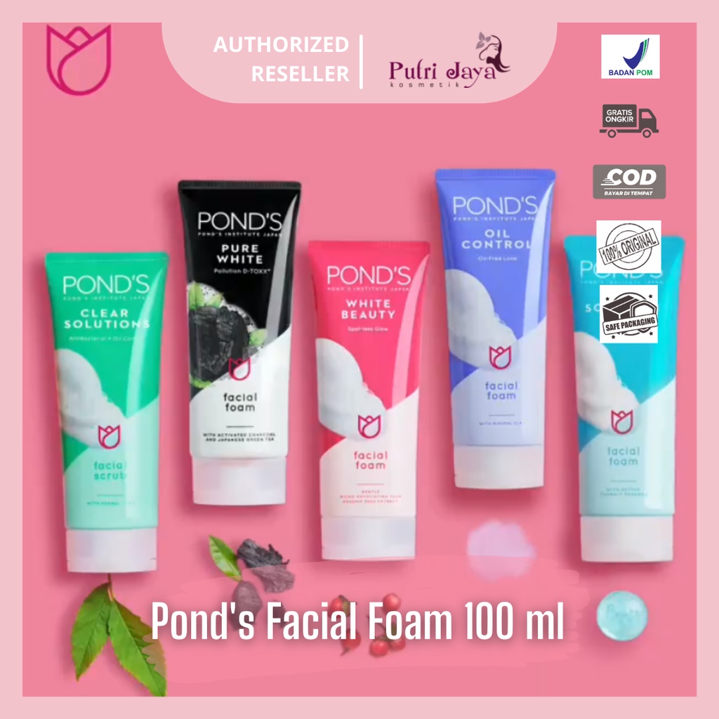 Jual (100gr) POND'S FACIAL FOAM (KEMASAN BARU DAN KEMASAN LAMA ...