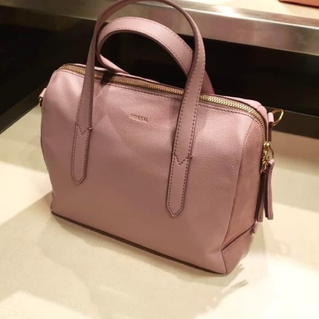 Fossil sydney satchel pink sale