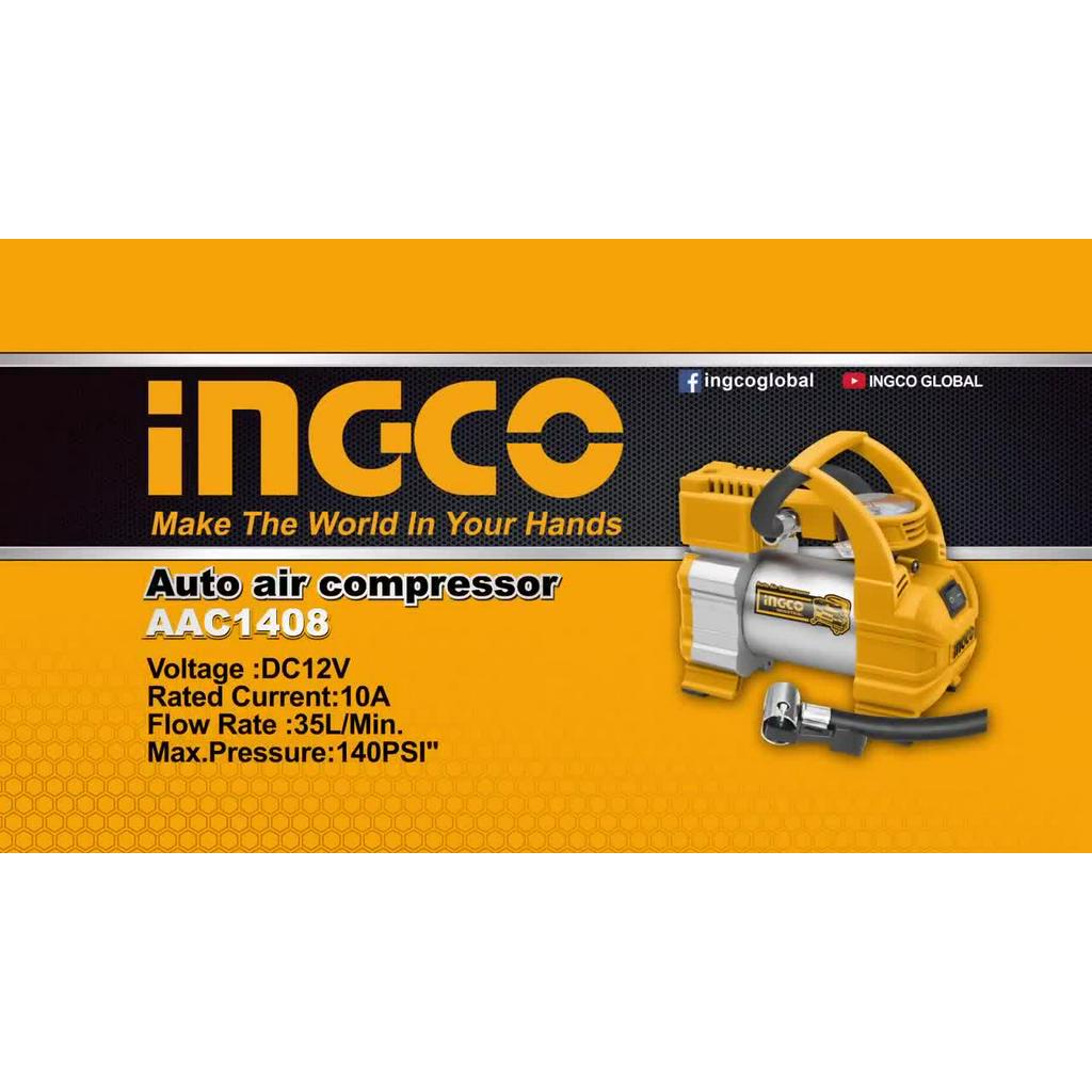 Jual Kompressor Mini Isi Angin / Auto Air Compressor INGCO - AAC1408 ...
