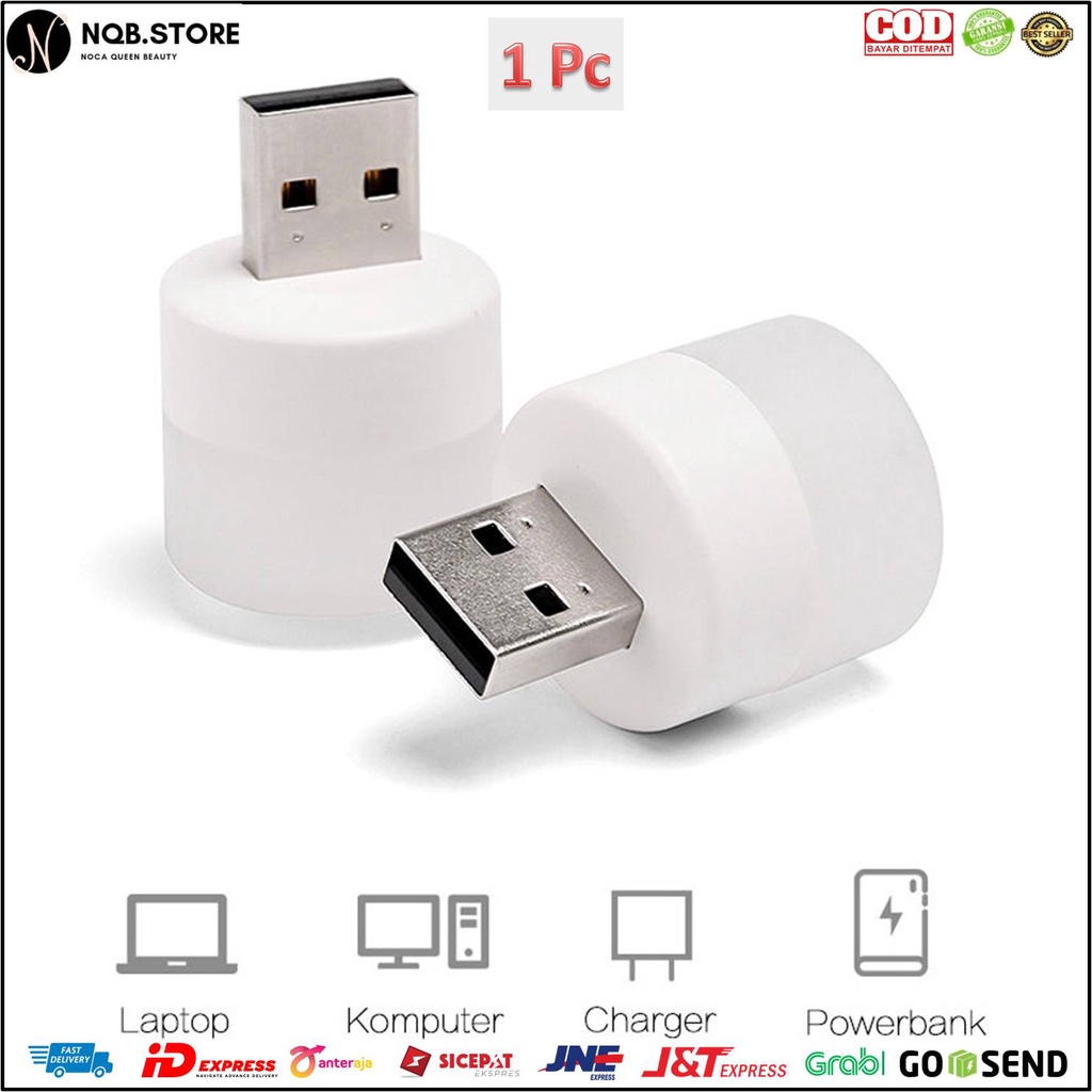 Jual NQB - Lampu Eye LED Bulat Mini USB Portable Bohlam Putih ...