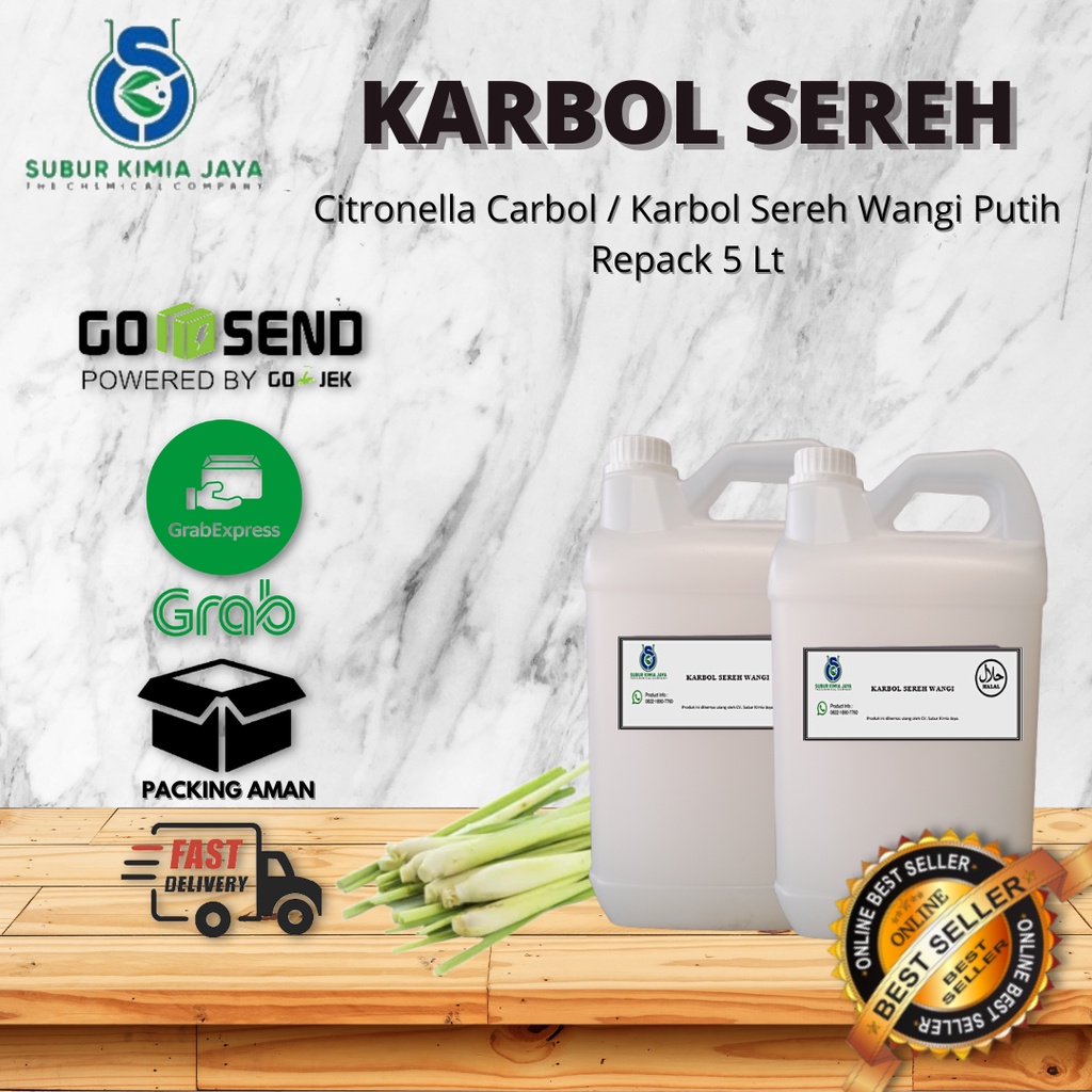 Jual Cairan Pembersih Lantai Karbol Sereh Wangi 5 L Shopee Indonesia