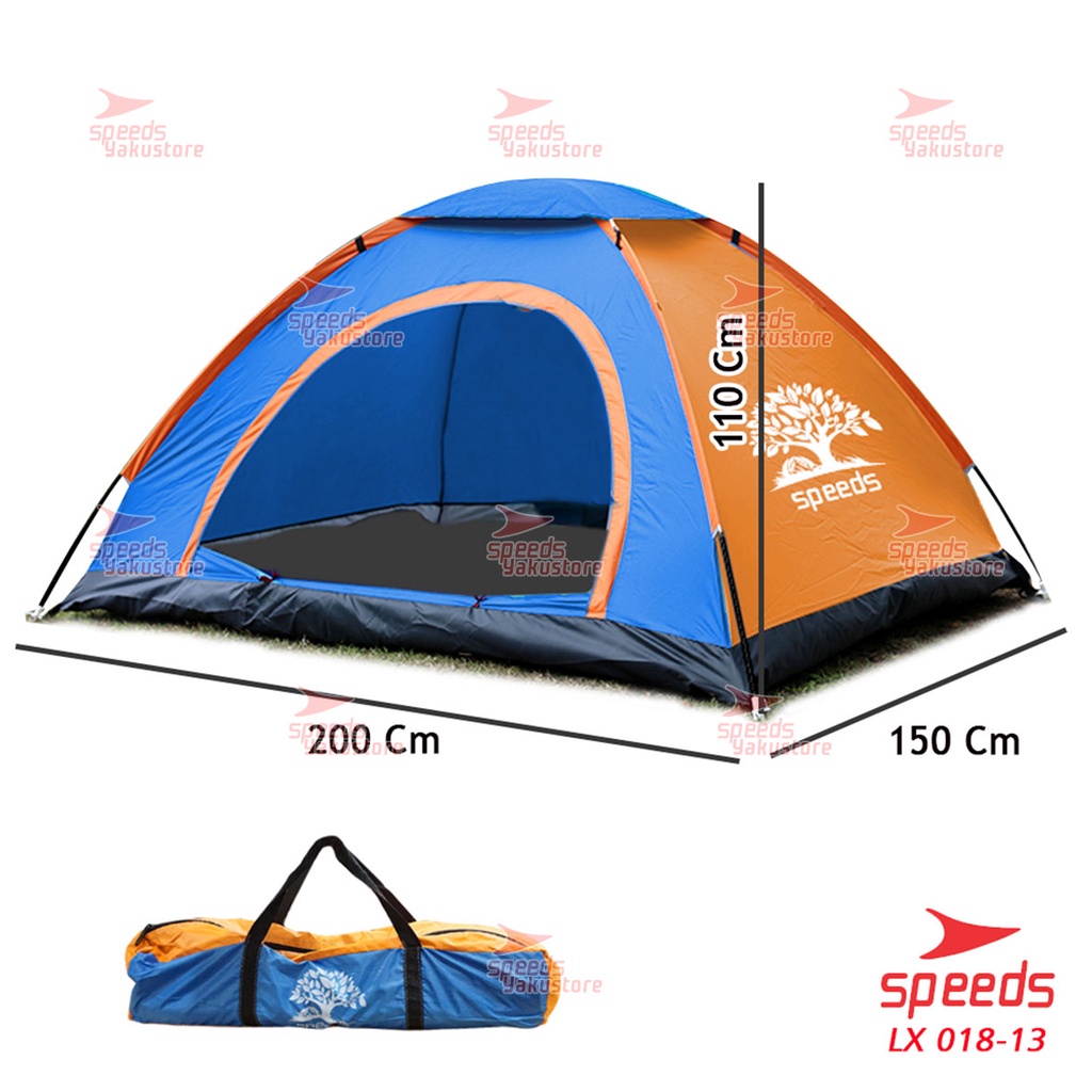 Jual Speeds Tenda Camping Biru Kapasitas 1 3 Orang Tenda Otomatis Outdoor And Indoor Tenda Gunung 1408