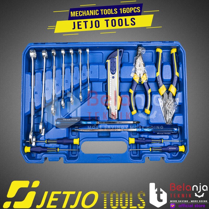 Jual JETJO TOOLS Toolkit Set 160 Pcs Toolset Tool Kit Alat Tukang ...