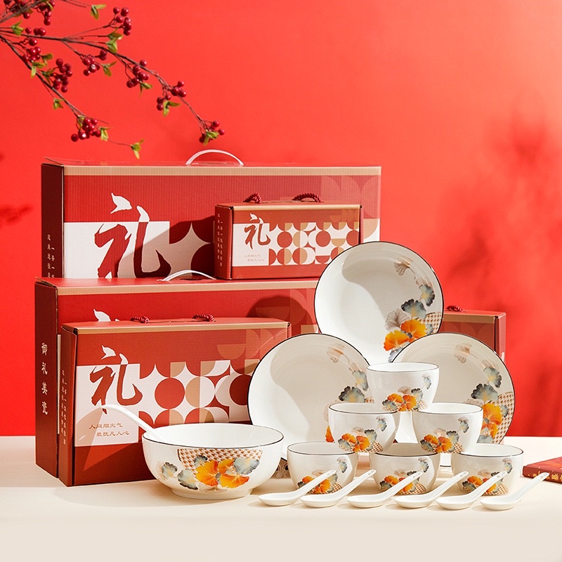 Jual bowl set hampers souvenir hadiah mangkuk supit set gift box ...