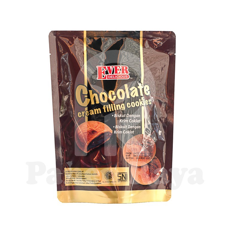 Jual Ever Delicious Chocolate Cream Filling Cookies Biskuit / Biskut