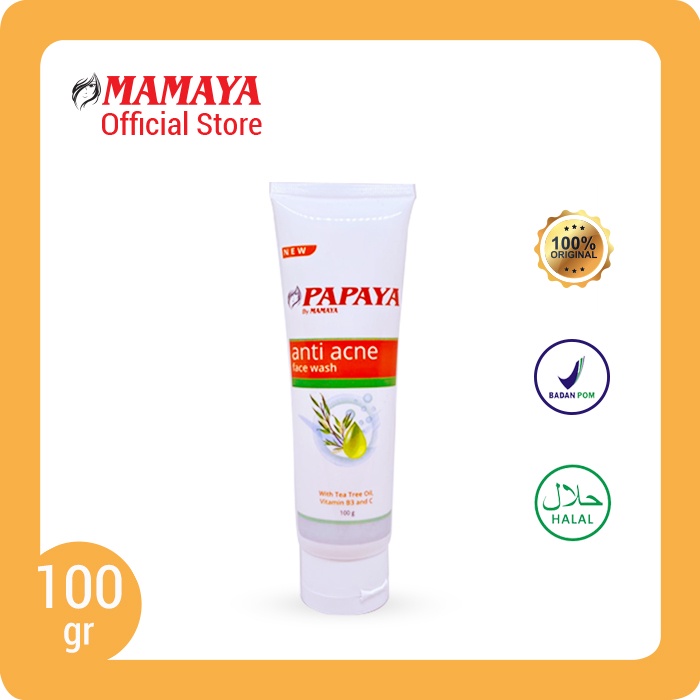 Jual {Mamaya} Papaya Anti Acne Face Wash BPOM Resmi Bersertifikasi ...