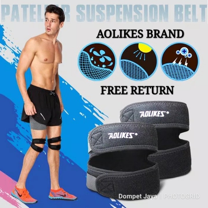 Jual AOLIKES 7929 Knee Support Knee Pad Pelindung Lutut Knee Brace ...