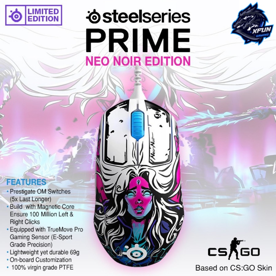 Jual Steelseries Prime Neo Noir Limited Edition - Gaming Mouse | Shopee ...