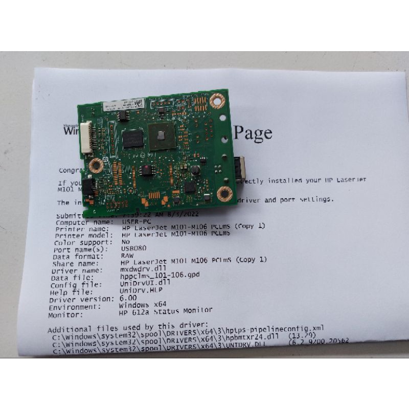 Jual mainboard usb formatter board hp laserjet pro m102a shopee indonesia