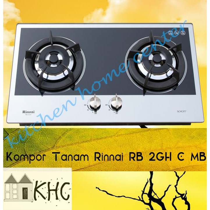 Jual Rinnai Kompor Tanam Gas RB 2GHC MB | Shopee Indonesia