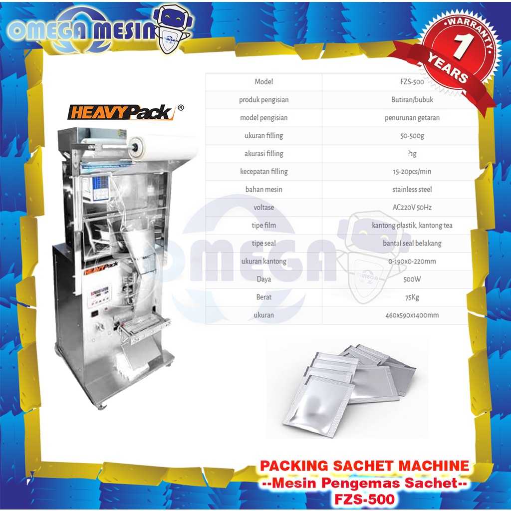 Jual Mesin Pengemas Sachet Packing Sachet Machine Fzs Heavypack