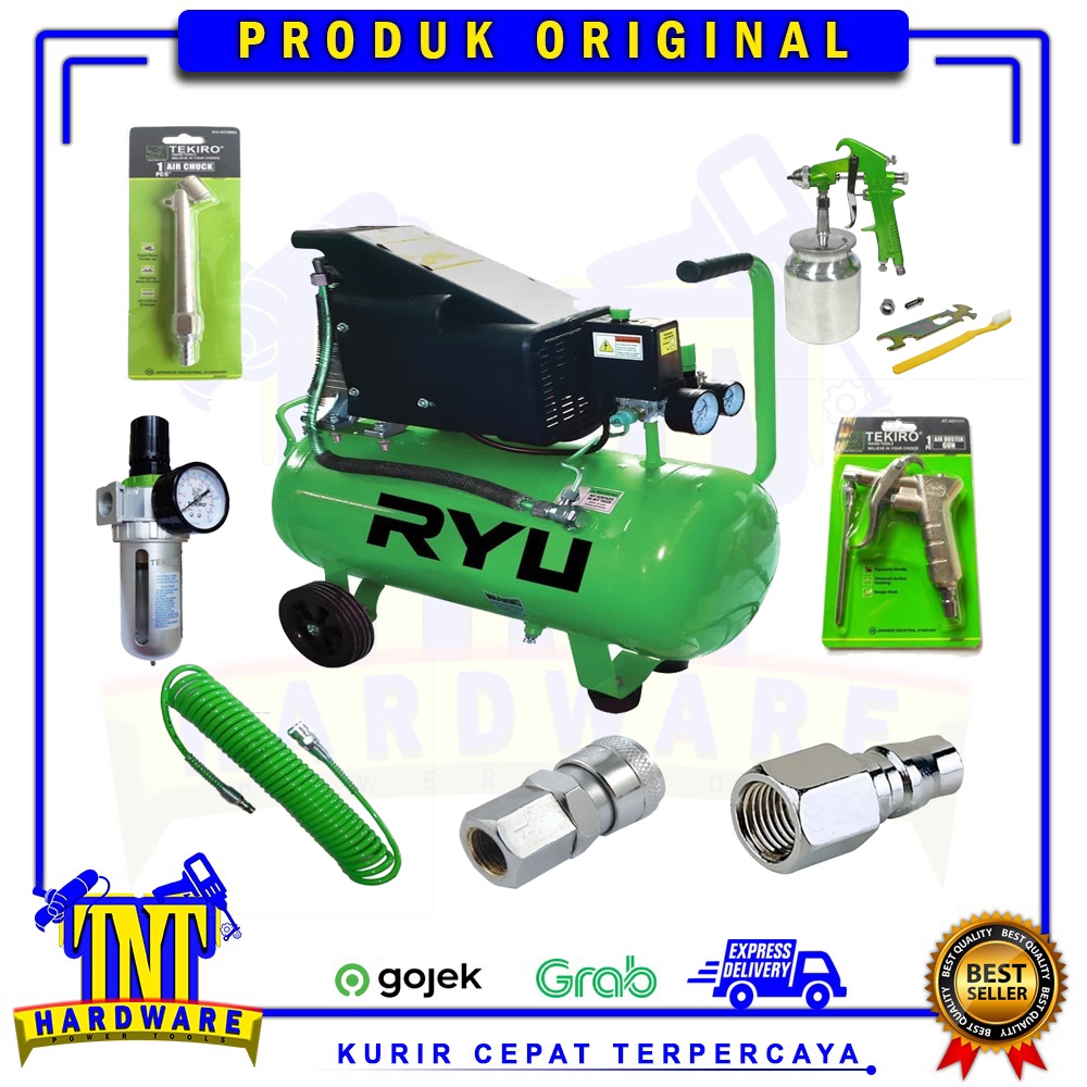 Jual PAKET KOMPRESSOR 35 LITER RCP 200 (2 HP) RYU - COMPRESSOR SIAP ...