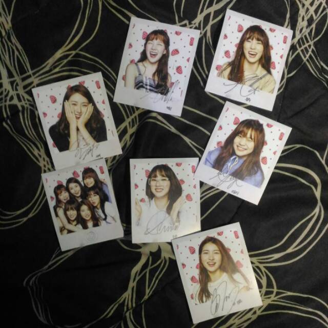 Jual SET GFRIEND GQ KOREA VER. AUTOGRAPHED POLAROID GFRI EUNHA UMJI ...