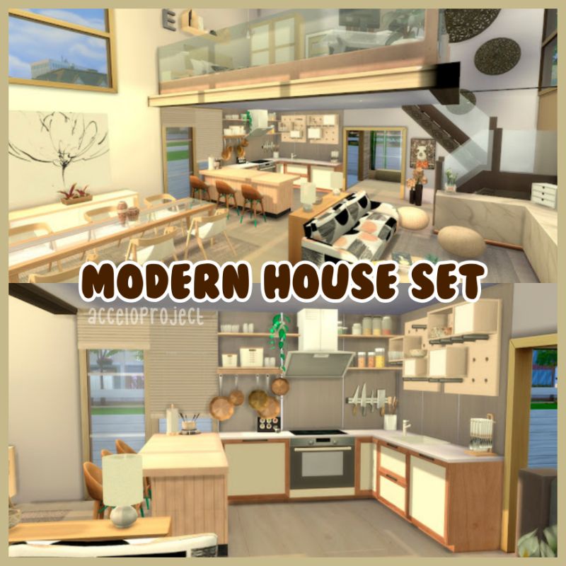 Jual THE SIMS 4 CC MOD MODERN HOUSE SET LENGKAP | PACK 5 | CUSTOM ...