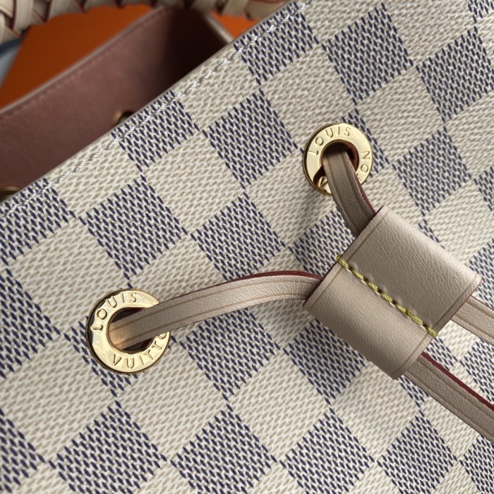 Louis Vuitton Neonoe MM Braided Top Handle In Damier Azur N40344 Size:  26x26x17.5cm