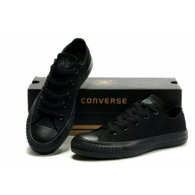 Sepatu Converse All Star Full Black Low Murah