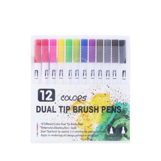 12-120 Colors Art Pens Set, Fine Tip & Flexible Brush Pen Tip, Water Based  Markers for Adult Coloring Calligraphy