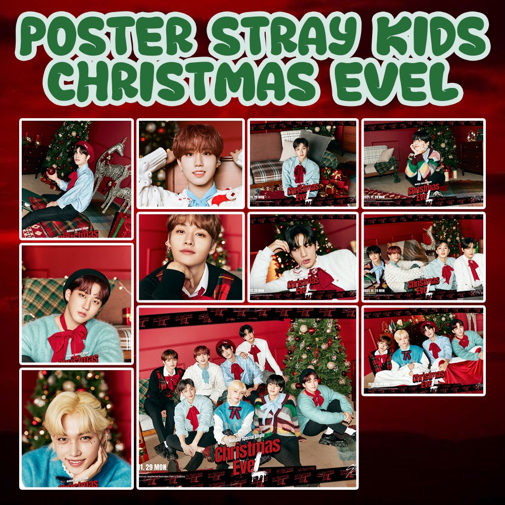 Jual Poster STRAY KIDS CHRISTMAS EVEL - Poster Kpop A4 A5 A6 Murah ...