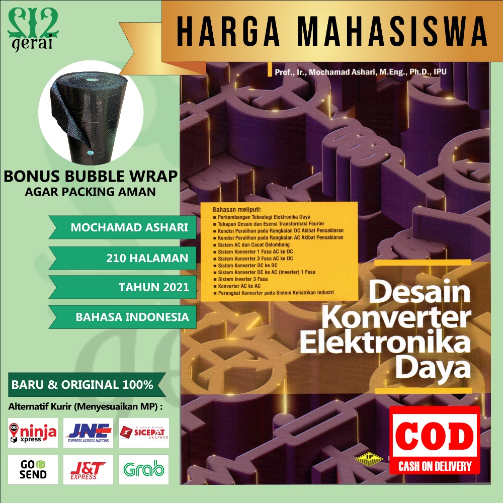 Jual BUKU DESAIN KONVERTER ELEKTRONIKA DAYA REV 2 MOCHAMAD ASHARI ...