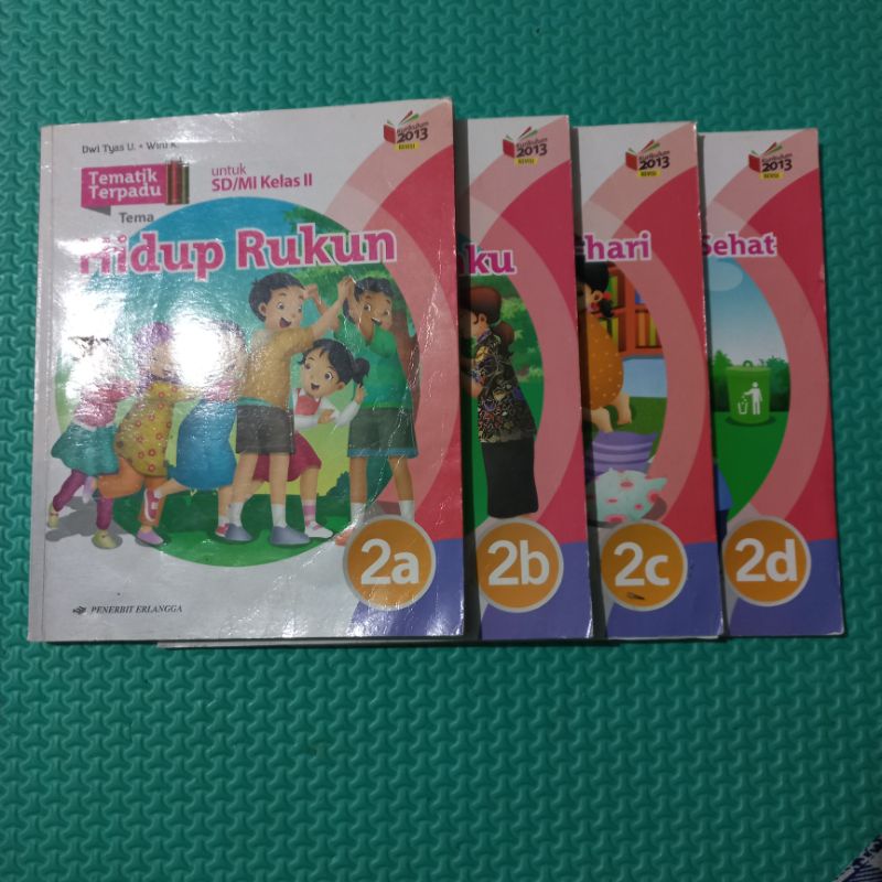 Jual BUKU BEKAS TEMATIK TERPADU SD KELAS 2 semester 1 A-D erlangga ...