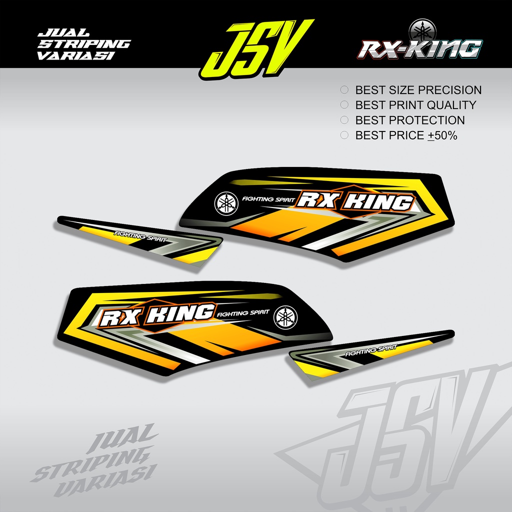 Jual Stiker Motor YAMAHA RX KING New Variasi FIGHTING RACING Striping ...