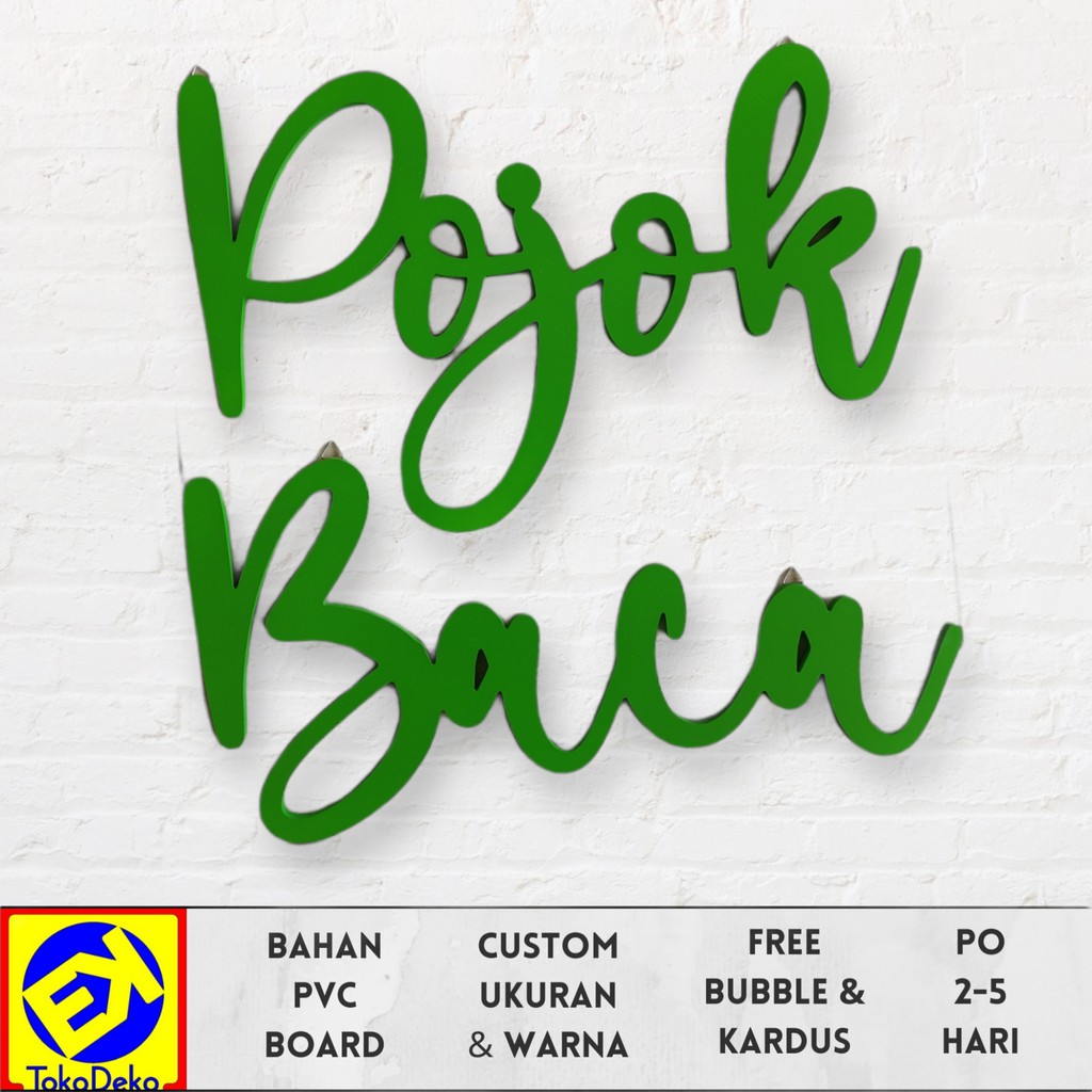 Jual Hiasan Dekorasi Dinding Tulisan Pojok Baca | Shopee Indonesia