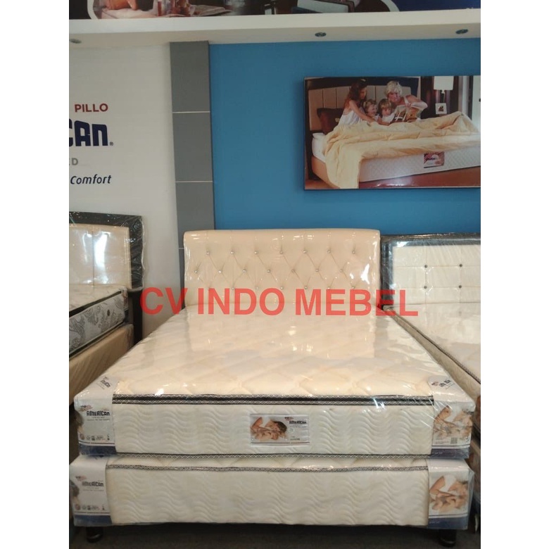 Jual SET / Kasur Spring Bed American Pillo Supreme Ready Promo Makassar ...