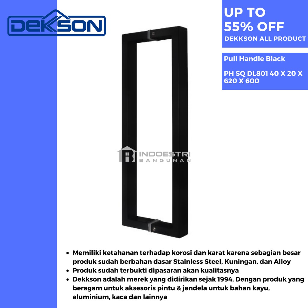 Jual Pull Handle Dekson PH SQ DL801 40 X 20 X 620 X 600 (62 CM dan