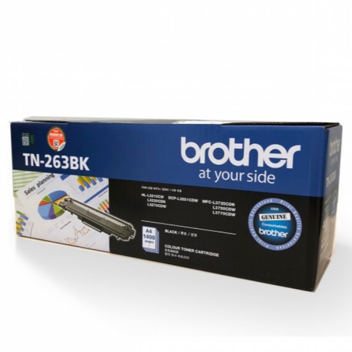Toner Brother Original TN263 BK for DCP-L3551CDW, MFC-3735CDN, dll - Original Resmi (4)