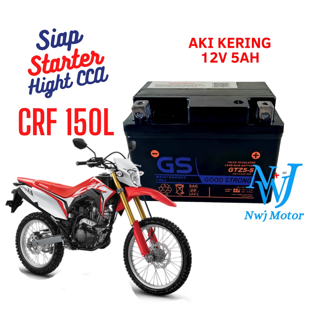 Jual Aki Motor Honda CRF 150L Super Cub C125 GTZ5S GTZ4V YTZ5S YTZ4V GS