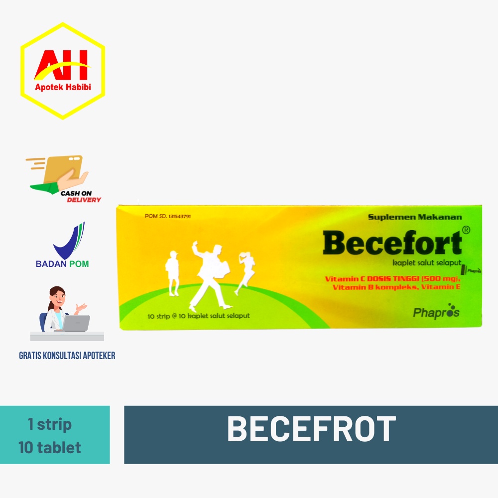 Jual Becefort Dragee Drage Beceport Becevort Bekefort Becepot 1 Strip ...