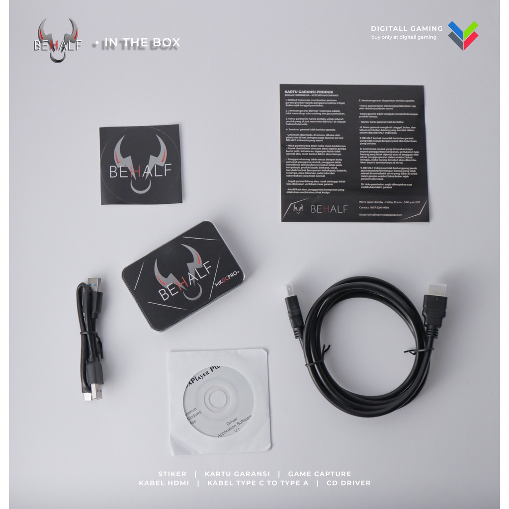 Jual BEHALF MKDCPRO+ GAME CAPTURE / HDMI CAPTURE LIVE STREAMING GAME 4K ...