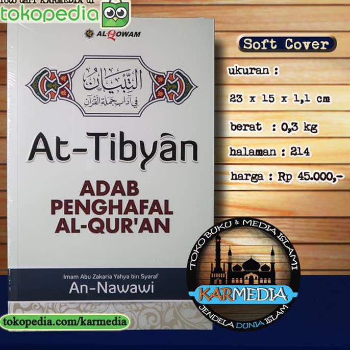 Jual Ready At-Tibyan Adab Penghafal Al-Quran - Alquran - Al-Qowam ...