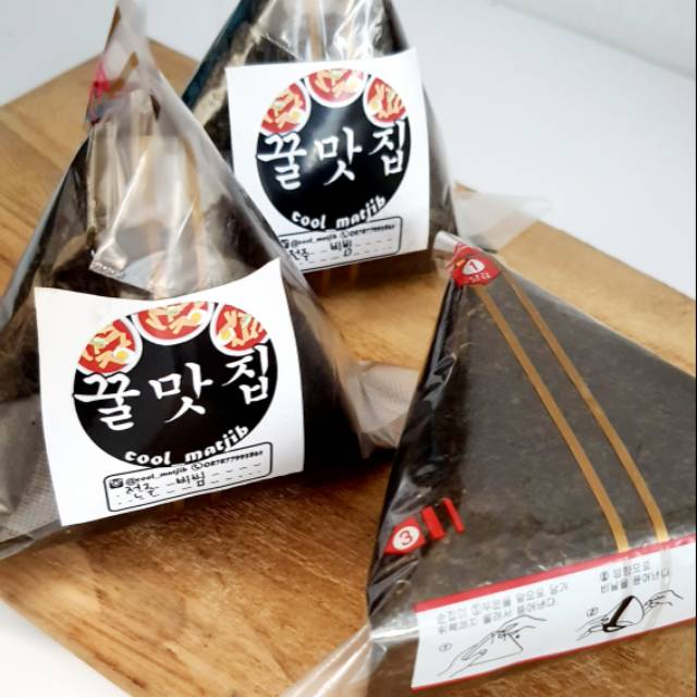 Jual Samgak Kimbab Korea Halal varian Jeonju Bibim onigiri fresh 3pcs