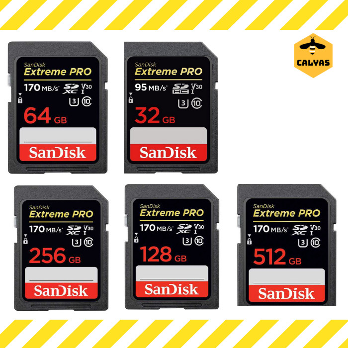Jual SanDisk Extreme Pro SDXC Card UHS-I U3 V30 Class 10 (170MB/s ...