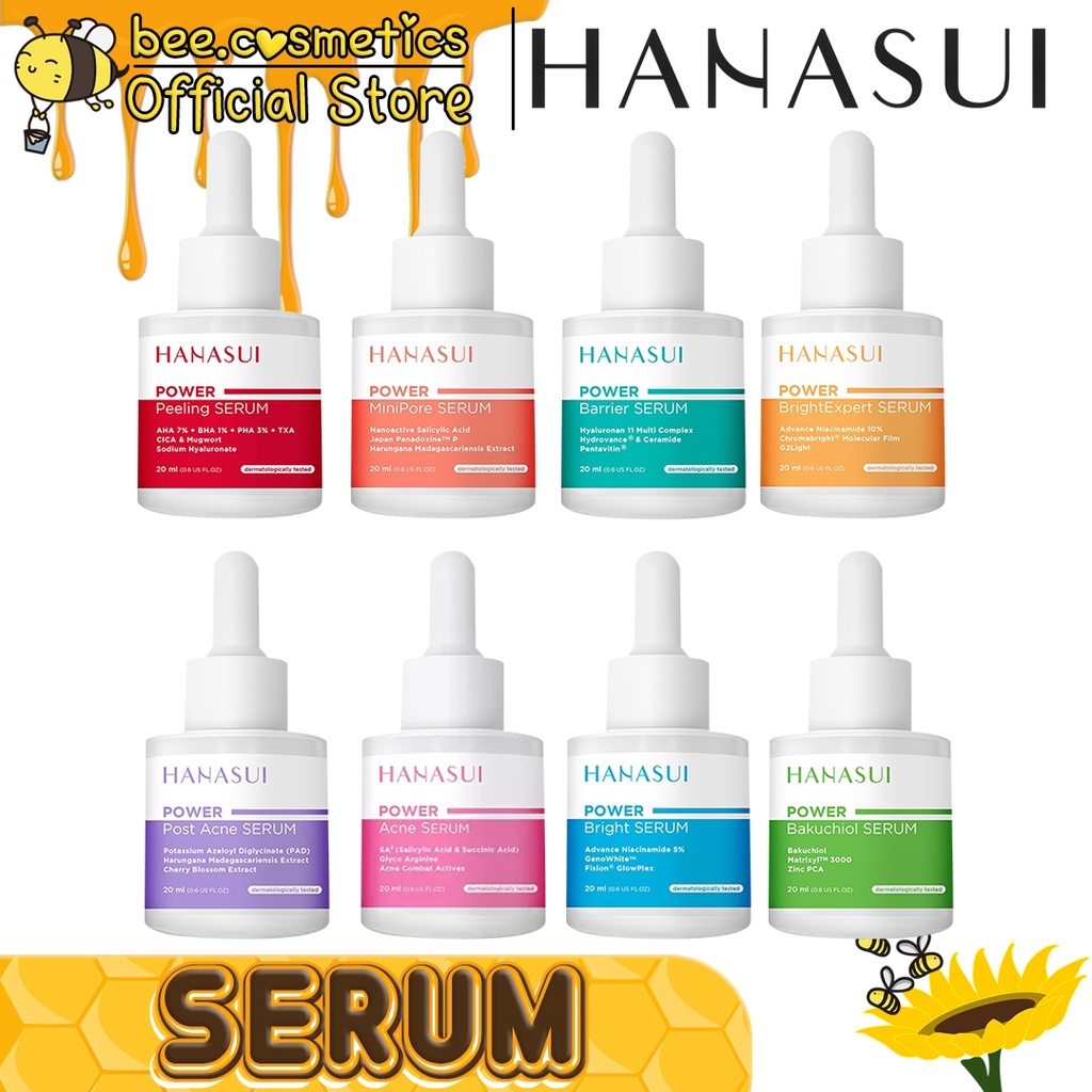 Jual HANASUI POWER FACE SERUM SERIES ( ACNE / MINIPORE / POST ACNE ...