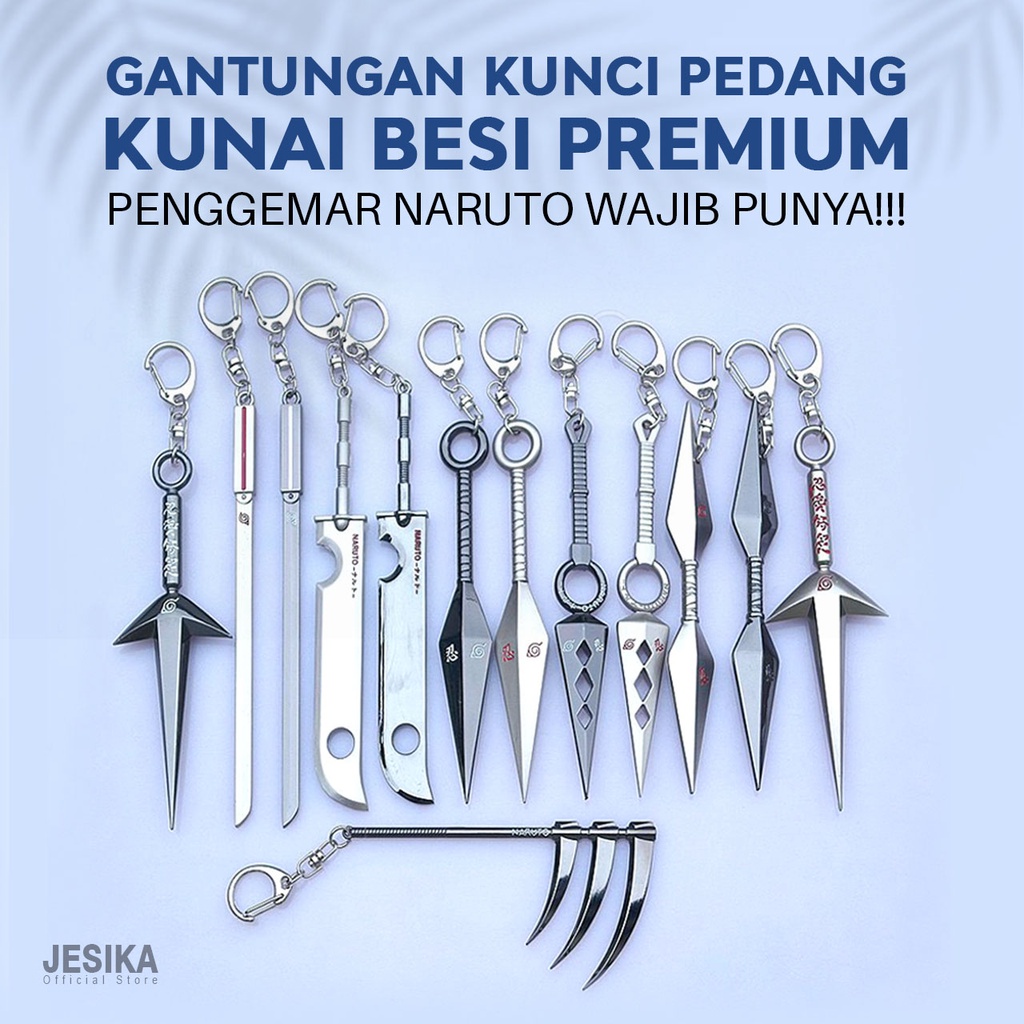 Jual Gantungan kunci kunai senjata pedang anime naruto unik hiraishin