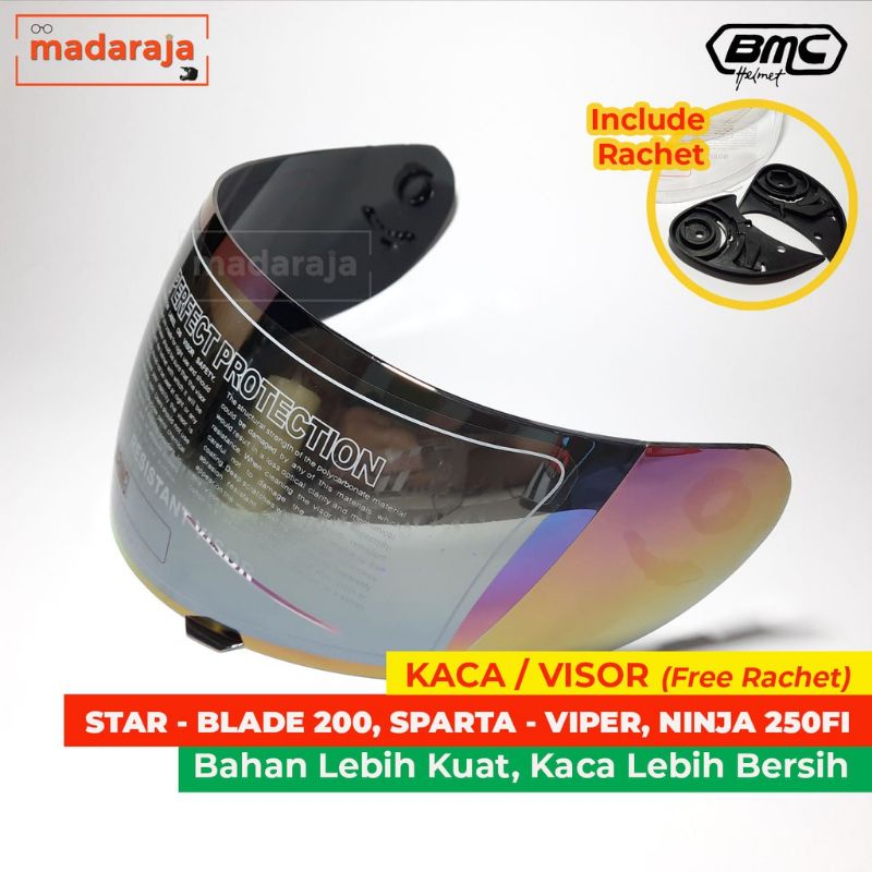 Jual Kaca Helm Visor Helm Full Face Bmc Blade Mds Sparta Gm Trx Standar Honda Gratis