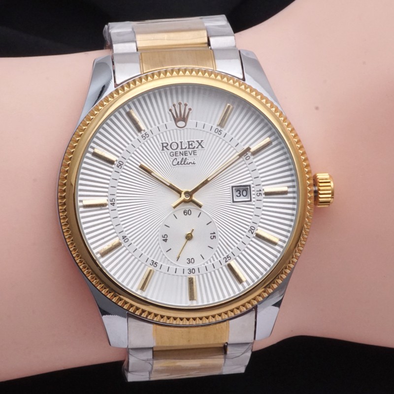 Jual ANTI AIR Jam Tangan Pria Rolex Geneve Cellini 2053 Chrono