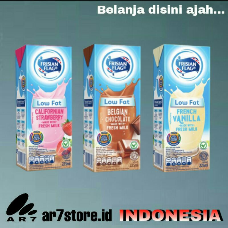 Jual FRISIAN FLAG LOW FAT Purefarm Susu 225 Ml Pcs Shopee Indonesia