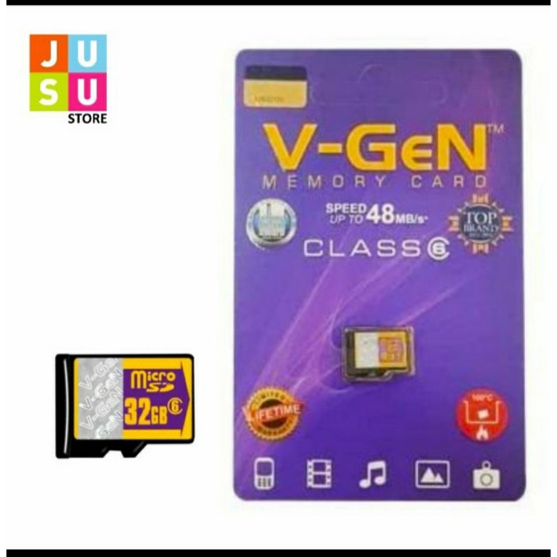 Jual Memory Card Vgen 32GB Class 6 (V-Gen Micro SD) | Shopee Indonesia